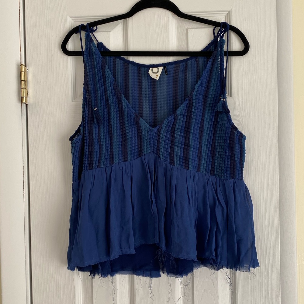 Anthropologie blue tank